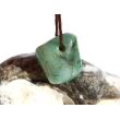 Smaragd Trommelstein gebohrt (Beryll) - Rarität - ca. 1,8 cm x 1,7 cm x 1 cm