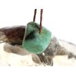 Smaragd Trommelstein gebohrt (Beryll) - Rarität - ca. 1,8 cm x 1,7 cm x 1 cm