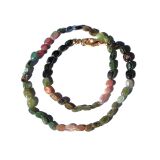 Turmalin bunt (mulitcolor) Halskette / Edelsteinkette...