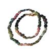 Turmalin bunt (mulitcolor) Halskette / Edelsteinkette Scheiben - Rarität - Sonderqualität - ca. 37 cm