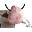 Erdbeerquarz Trommelstein gebohrt - schöne Qualität - ca. 3 cm x 2,4 cm x 1,8 cm (GKS)