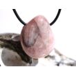 Erdbeerquarz Trommelstein gebohrt - schöne Qualität - ca. 3 cm x 2,4 cm x 1,8 cm (GKS)