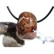 Hessonit (Granat) Trommelstein gebohrt - Rarität - ca. 2,3 cm x 1,8 cm x 1,8 cm