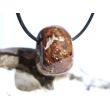Hessonit (Granat) Trommelstein gebohrt - Rarität - ca. 2,3 cm x 1,8 cm x 1,8 cm