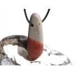 Printstone XXXL Schmuckstein / Trommelstein gebohrt - Sonderqualität - ca. 5,3 cm x 2,1 cm x 1,5 cm