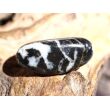 Zebra-Marmor Trommelstein (Dolomit-Marmor / Marmor) - schöne Qualität - ca. 2,9 cm x 1,6 cm x 1,2 cm (GKS)
