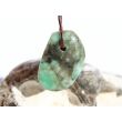 Smaragd Schmuckstein / Trommelstein gebohrt (Beryll) - Rarität - ca. 2,4 cm x 1,7 cm x 1,3 cm