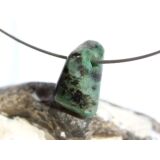 Smaragd Schmuckstein gebohrt (Beryll) - Rarität - ca. 2 cm x 1,3 cm x 1,3 cm