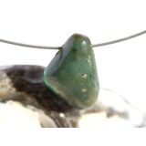 Smaragd Schmuckstein / Trommelstein gebohrt (Beryll) -...