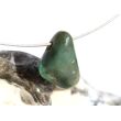 Smaragd Schmuckstein / Trommelstein gebohrt (Beryll) - Rarität - ca. 2,2 cm x 1,6 cm x 0,9 cm