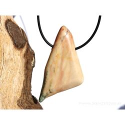 Rosenlaui-Marmor XXXL Schmuckstein / Scheibenstein gebohrt - AA-Sonderqualität - Handarbeit - Rarität - ca. 5,5 cm x 2,9 cm x 1 cm