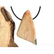 Rosenlaui-Marmor XXXL Schmuckstein / Scheibenstein gebohrt - AA-Sonderqualität - Handarbeit - Rarität - ca. 5,5 cm x 2,9 cm x 1 cm