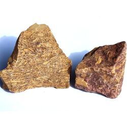 Schlangenjaspis (Schlangenstein / Fossilienkalk) Rohsteine - ca. 100 g - Restbestand -