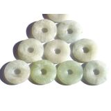 Aquamarin natur (Beryll) Donut Edelstein 20 mm (3-4 mm...