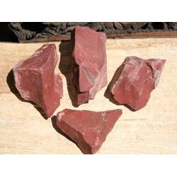Jaspis rot Rohsteine - ca. 50 g