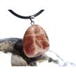 Sonnenstein Trommelstein Anhänger Silberöse - Sonderqualität - ca. 2,8 cm x 2 cm x 1 cm - Sonderpreis wg. Makel -