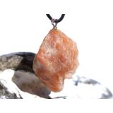 Sonnenstein XL Rohstein Anhänger Silberöse - Sonderqualität - ca. 4,2 cm x 2,6 cm x 1,9 cm