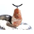 Sonnenstein XL Rohstein Anhänger Silberöse - Sonderqualität - ca. 4,2 cm x 2,6 cm x 1,9 cm