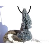 Traubenachat (Traubenchalcedon / Grape Agate) XXXL Rohsteinform gebohrt - Sonderqualität - Rarität - ca. 7 cm x 3,4 cm x 2,8 cm