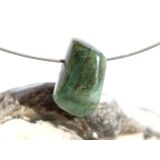 Smaragd Schmuckstein / Trommelstein gebohrt (Beryll) - Rarität - ca. 2 cm x 1,2 cm x 1 cm