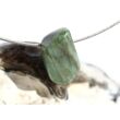 Smaragd Schmuckstein / Trommelstein gebohrt (Beryll) - Rarität - ca. 2 cm x 1,2 cm x 1 cm