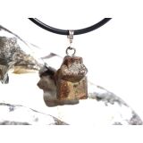Staurolith (Kreuzstein) Rohstein Anänger - 925iger Silberöse Schmuckdose - Rarität - ca. 2,5 cm x 1,2 cm x 1,2 cm