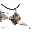 Staurolith (Kreuzstein) Rohstein Anänger - 925iger Silberöse Schmuckdose - Rarität - ca. 2,5 cm x 1,2 cm x 1,2 cm