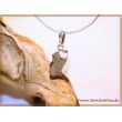 Staurolith (Kreuzstein) Rohstein / Schmuckstein Anänger Silberöse Schmuckdose - Rarität - Sonderqualität - ca. 2,6 cm x 1 cm x 0,7 cm (GKS)