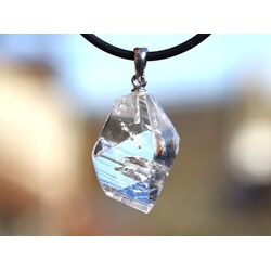 Danburit Kristall / Schmuckstein Anh�nger Silber�se - Rarit�t - AA-Sonderqualit�t - ca. 3,2 cm x 1,8 cm x 0,9 cm