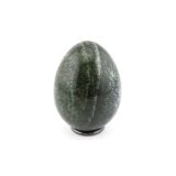 Silberaugen-Serpentin - Edelstein-Ei - ca. 5,1 cm