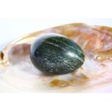 Silberaugen-Serpentin - Edelstein-Ei - ca. 5,1 cm