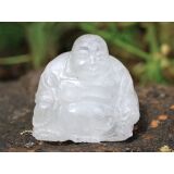 Bergkristall Buddha Figur / Aufsteller - ca. 5,6 cm x 6 cm x 4,3 cm