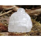 Bergkristall Buddha Figur / Aufsteller - ca. 5,6 cm x 6 cm x 4,3 cm