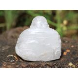 Bergkristall Buddha Figur / Aufsteller - ca. 5,6 cm x 6 cm x 4,3 cm