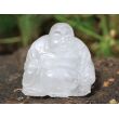 Bergkristall Buddha Figur / Aufsteller - ca. 5,6 cm x 6 cm x 4,3 cm