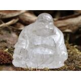 Bergkristall Buddha Figur / Aufsteller - Sonderqualität - ca. 5,9 cm x 6,2 cm x 4,3 cm