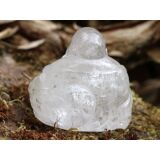 Bergkristall Buddha Figur / Aufsteller - Sonderqualität - ca. 5,9 cm x 6,2 cm x 4,3 cm