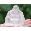 Bergkristall Buddha Figur / Aufsteller - Sonderqualität - ca. 5,9 cm x 6,2 cm x 4,3 cm