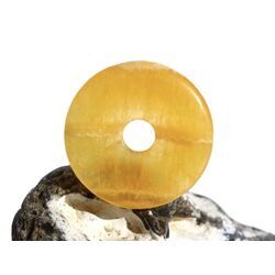 Calcit orange (Orangencalcit) Donut 40 mm (6 mm stark) - AA-Sonderqualit�t -
