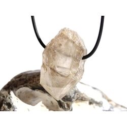 Rauchquarz hell Skelettquarz / Elestial XXL Natur-Kristall-Doppelender gebohrt - Raritt - Sonderqualitt - ca. 3,9 cm x 2,4 cm x 1,8 cm (GKS)