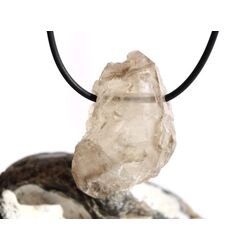 Rauchquarz hell Skelettquarz / Elestial XXL Natur-Kristall-Doppelender gebohrt - Raritt - Sonderqualitt - ca. 4,2 cm x 2,9 cm x 2 cm (GKS)