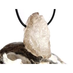 Rauchquarz hell Skelettquarz / Elestial XXL Natur-Kristall-Doppelender gebohrt - Raritt - Sonderqualitt - ca. 4,2 cm x 2,9 cm x 2 cm (GKS)
