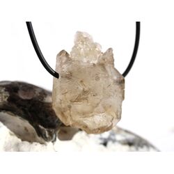 Rauchquarz hell Skelettquarz / Elestial XL Natur-Kristall-Doppelender gebohrt - Raritt - Sonderqualitt - ca. 3,8 cm x 2,6 cm x 2,1 cm