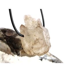 Rauchquarz hell Skelettquarz / Elestial XL Natur-Kristall-Doppelender gebohrt - Raritt - Sonderqualitt - ca. 3,8 cm x 2,6 cm x 2,1 cm