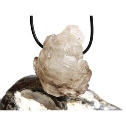 Rauchquarz hell Skelettquarz / Elestial XXL Natur-Kristallstufe Doppelender gebohrt - Raritt - Sonderqualitt - ca. 4,6 cm x 3,8 cm x 1,9 cm