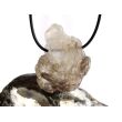 Rauchquarz hell "Skelettquarz / Elestial" XXL Natur-Kristallstufe Doppelender gebohrt - Rarität - Sonderqualität - ca. 4,6 cm x 3,8 cm x 1,9 cm