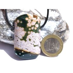 Ozeanachat XXL Schmuckstein Cabochon gebohrt (Ozeanchalcedon / Ozeanjaspis) - Sonderqualitt - ca. 4,5 cm x 2,8 cm x 1 cm