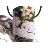 Ozeanachat XXL Schmuckstein Cabochon gebohrt (Ozeanchalcedon / Ozeanjaspis) - Sonderqualität - ca. 4,5 cm x 2,8 cm x 1 cm