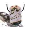 Ozeanachat XXL Schmuckstein Cabochon gebohrt (Ozeanchalcedon / Ozeanjaspis) - Sonderqualität - ca. 4,5 cm x 2,8 cm x 1 cm