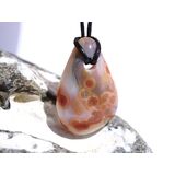 Ozeanachat Schmuckstein Cabochon gebohrt (Ozeanchalcedon...